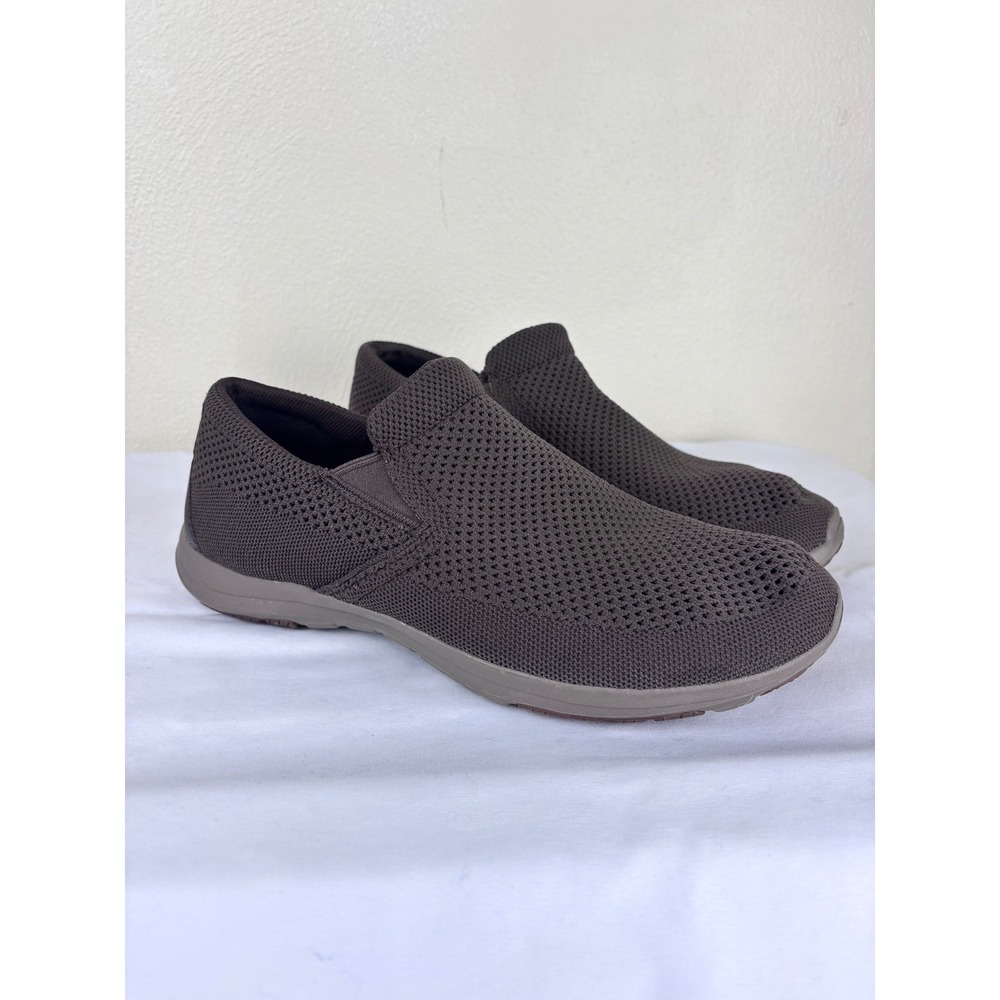L.L.Bean Comfort Mocs Men's 11 Wide Gray Ventilated Mesh Slip-On Sneakers Casual